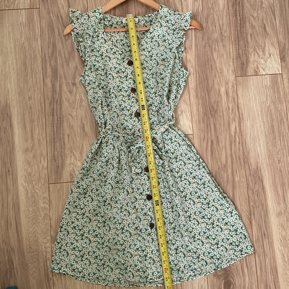 LIKE NEW | Monteau | Green Floral Summer Dress | Small - Picture 8 of 8